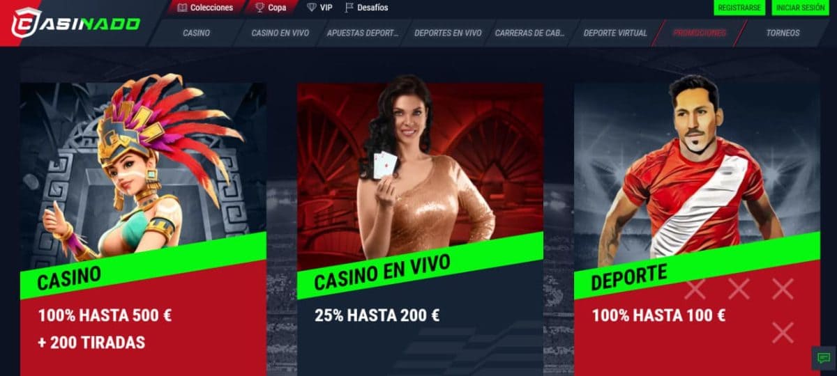 Casinado Casino: más de 3.000 juegos y apuestas en una sola cuenta image 1
